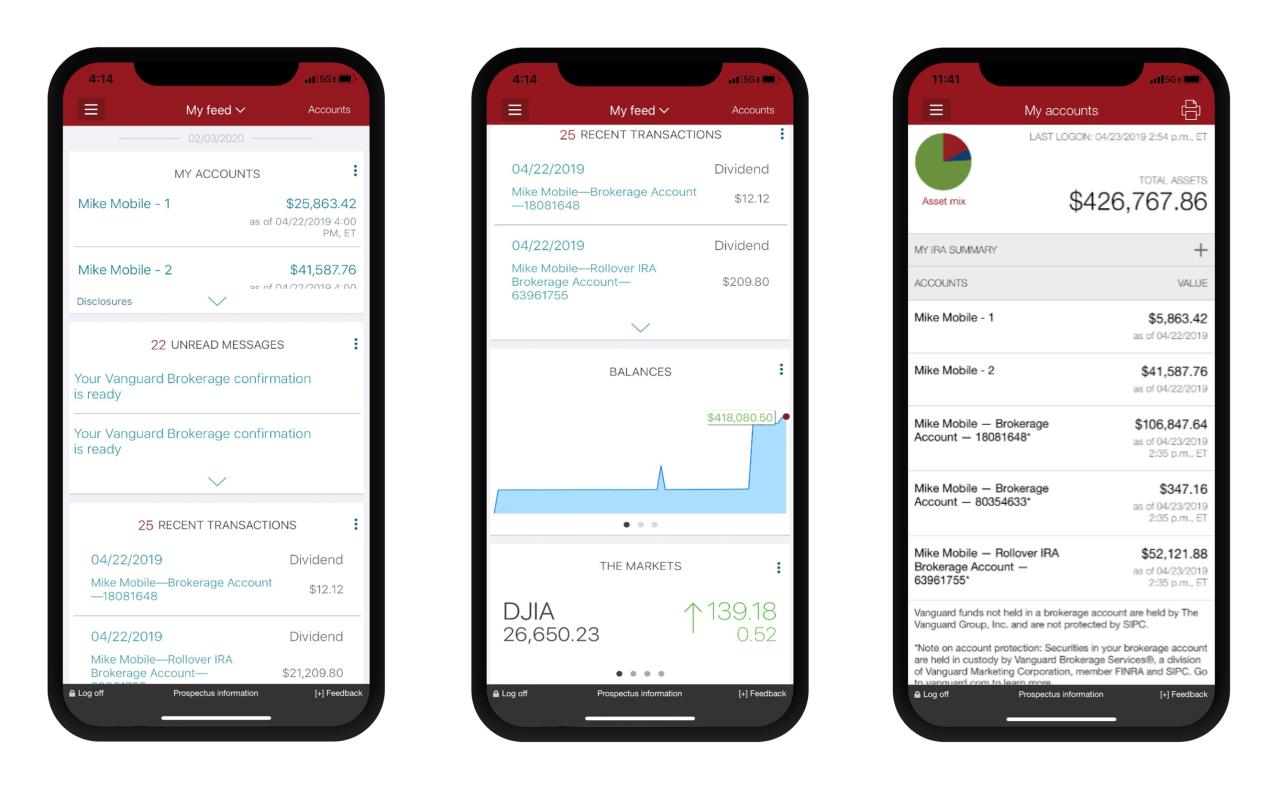 Vanguard recurring investment