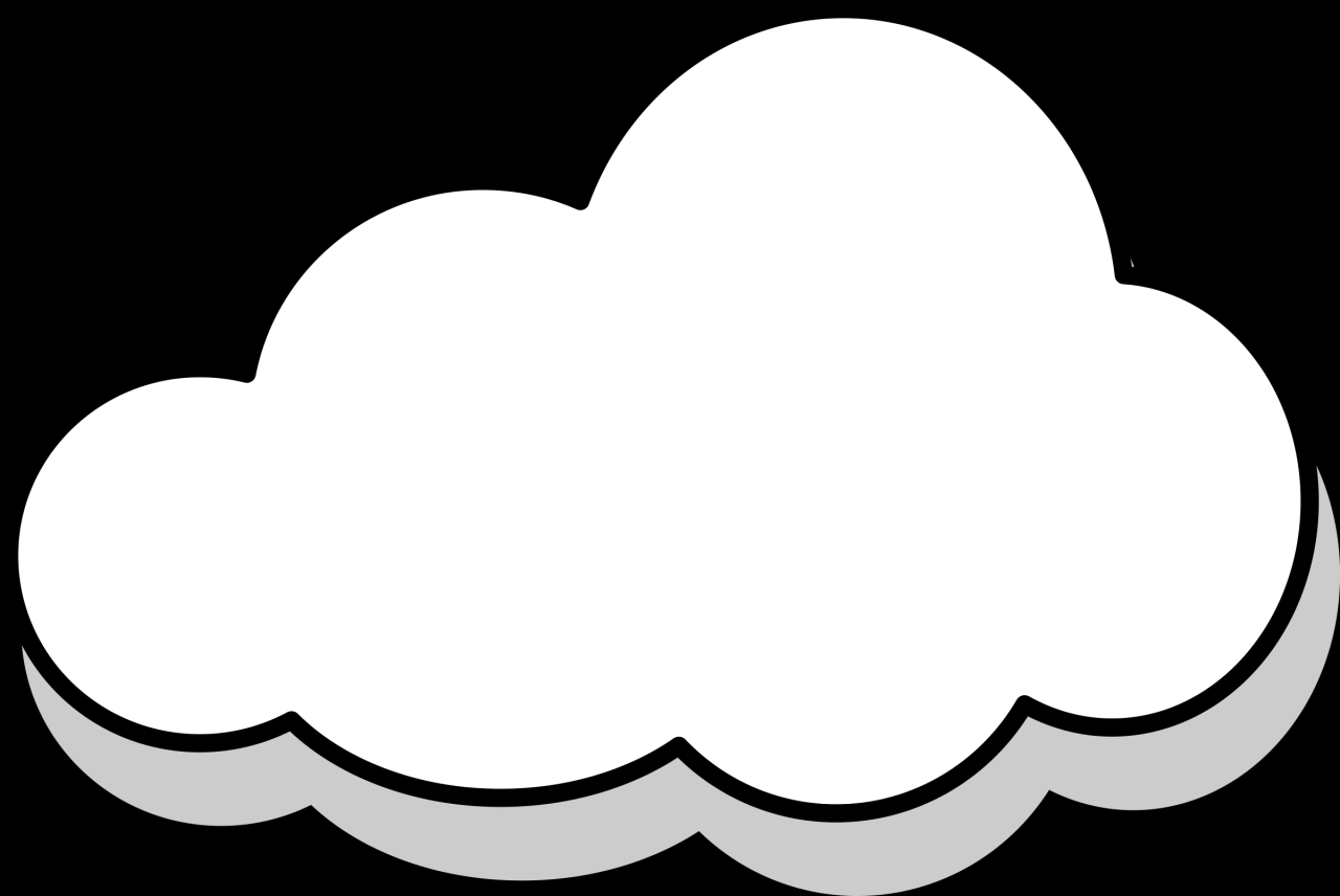 Clipart - Isometric Cloud Base Clipart - Isometric Cloud Base