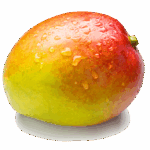 Sliced Fresh Mango Isolated on White Background - High Quality Free ...