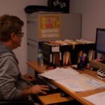 Free picture: employee, holds, black bear, tracking, device